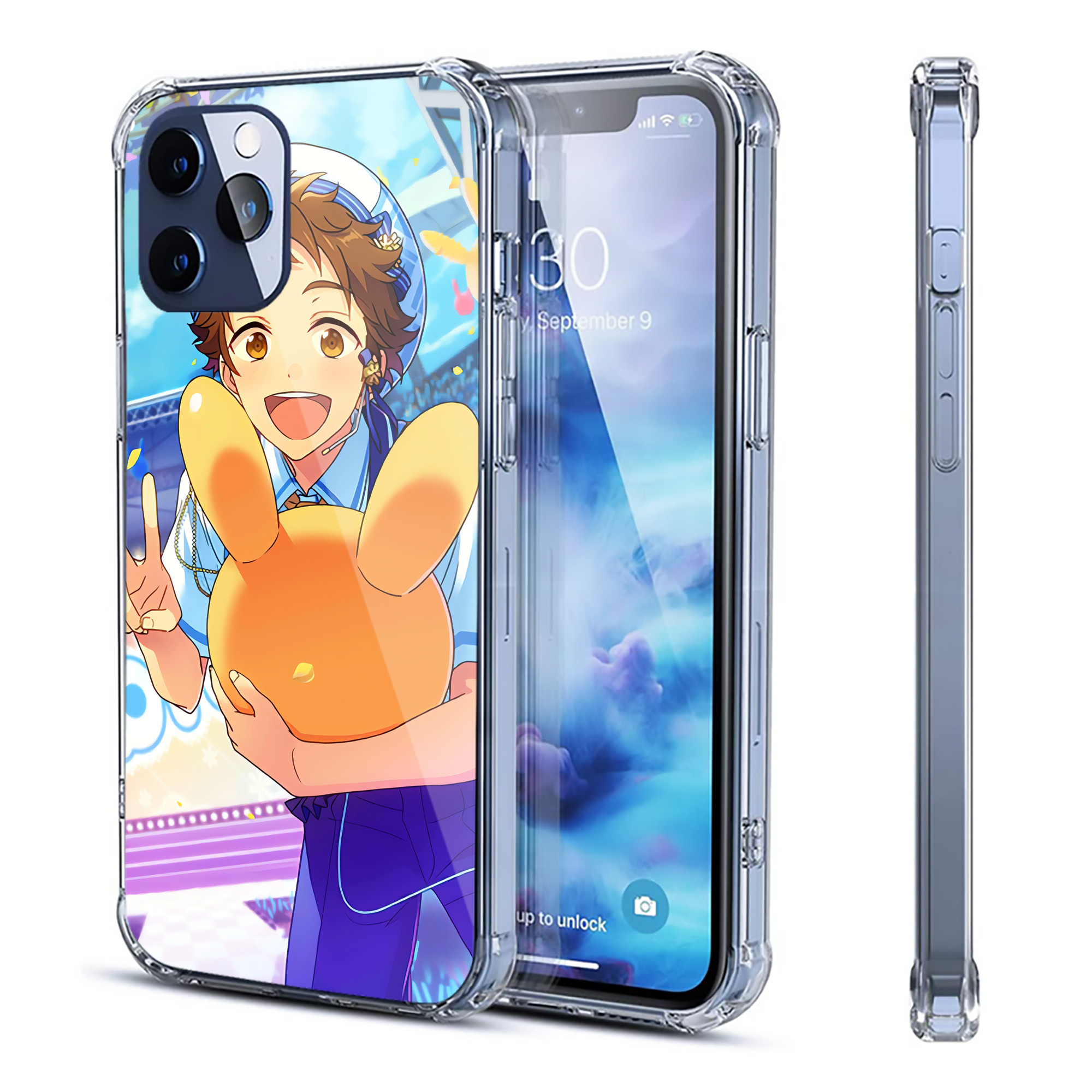 （画像用） あんさんぶるスターズ! Ensemble Stars 【iPhone 12シリーズ対応】透明スマホケース（クリアソフトケース）